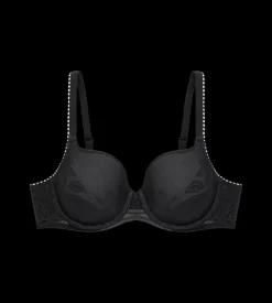 Fuller Cups|Underwired Bras>Triumph WILD ROSE SENSATION Black