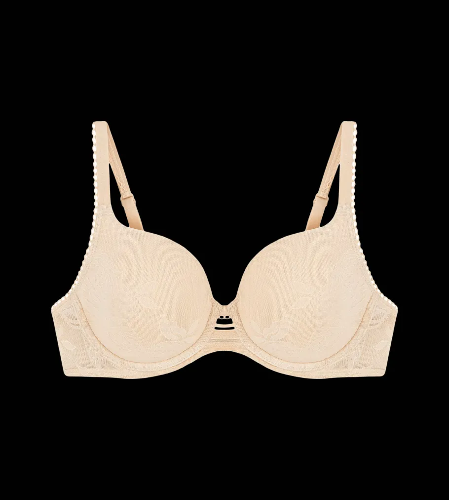 Fuller Cups|Underwired Bras>Triumph WILD ROSE SENSATION NudeBeige